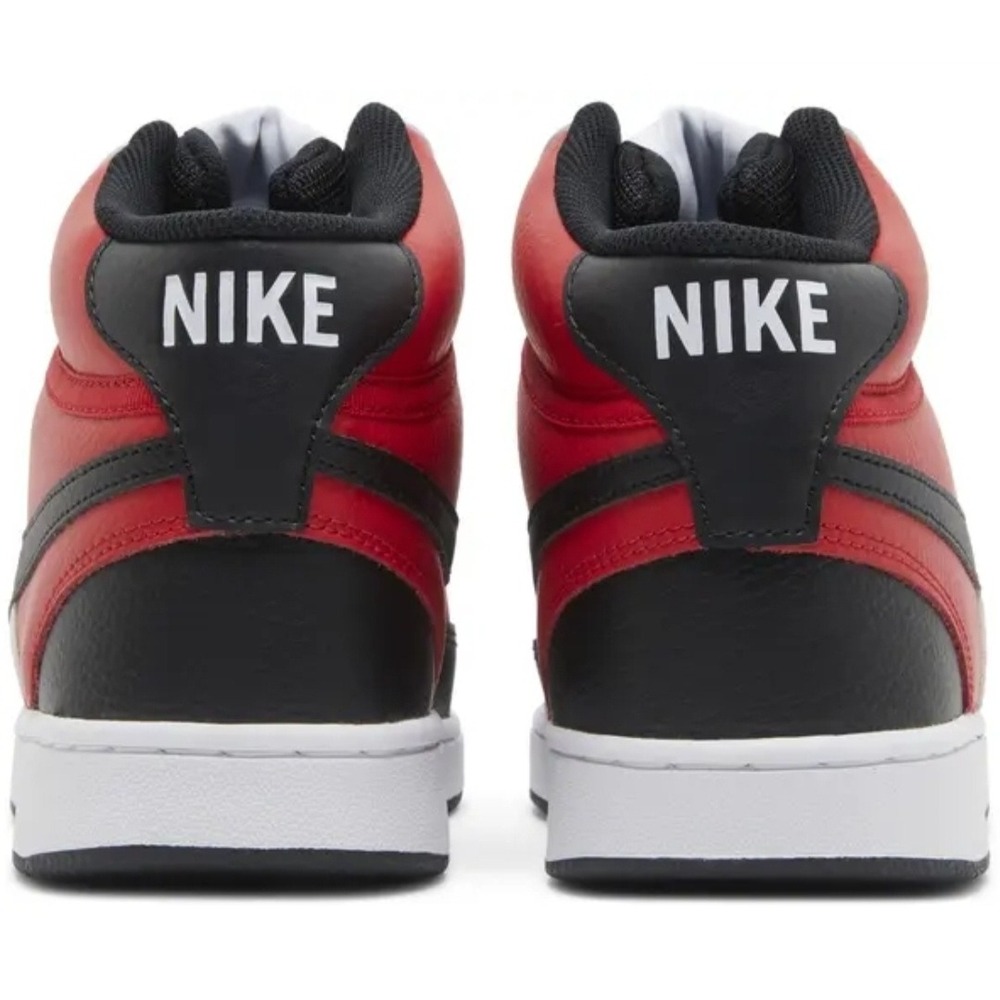 Nike Court Vision Mid Mens Sneakers Red White Black DM1186-600 Size 10.5 - Picture 2 of 12